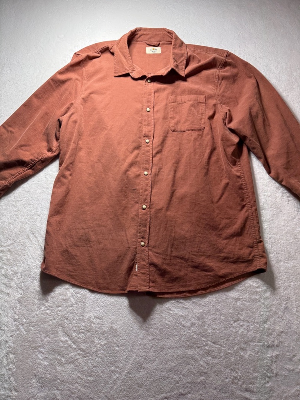 Marine Layer Rust Button-Down Shirt